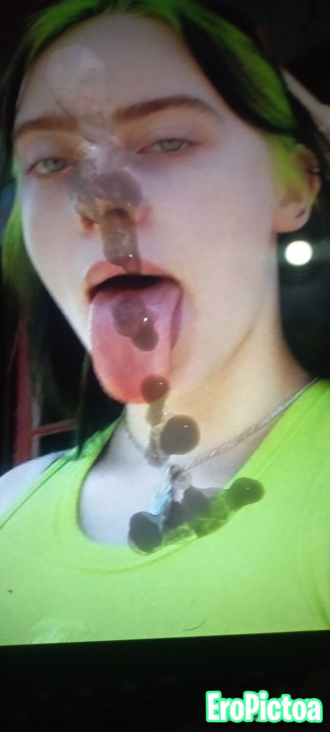 Billie Eilish tributo cum photo featuring lengua - Part 16