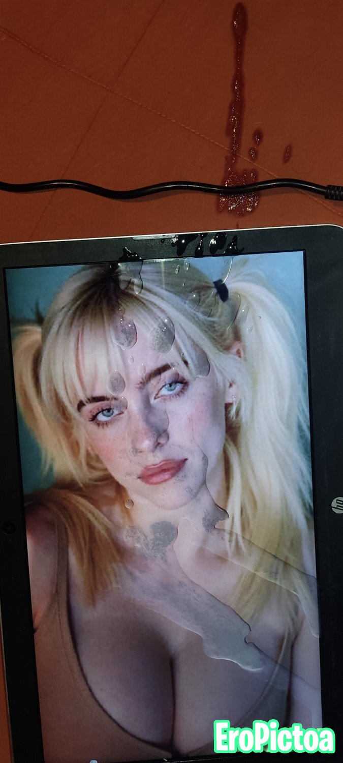 Billie Eilish cumtribute photo featuring Trib