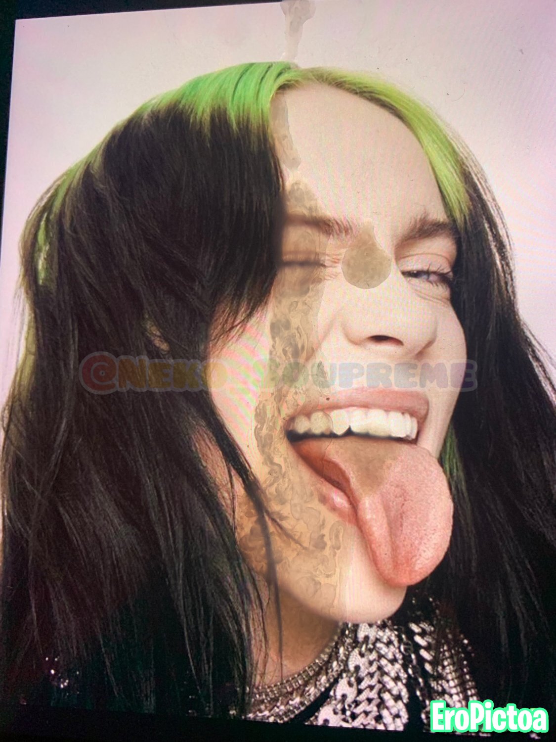 Cum Tribute #6 - Billie Eilish 💚 (Request) photo featuring cumtributes