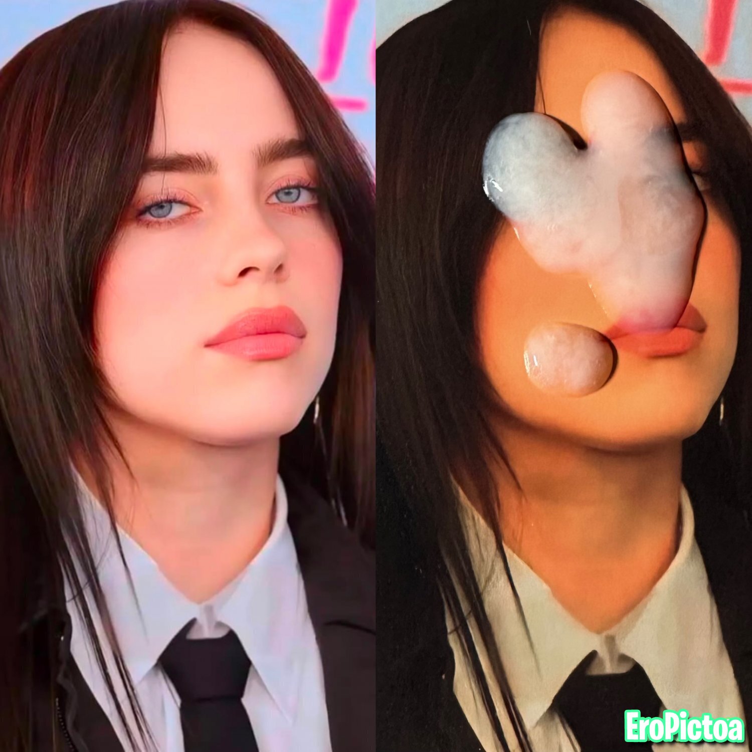 Covered Billie’s beautiful face photo - Part 1 Covered Billie’s beautiful face photo - Part 1