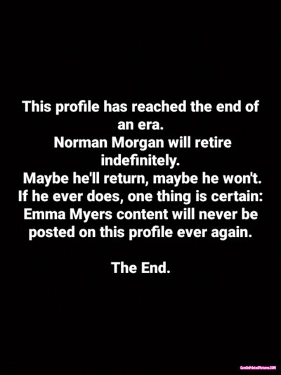 Thumbnail for Emma Myers No More. The End.