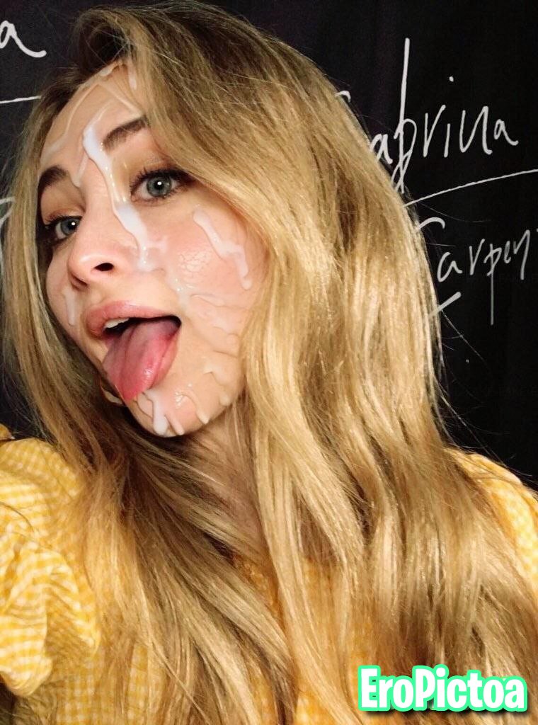 Sabrina Carpenter facial cumshot!! photo featuring Carpenter - Part 3