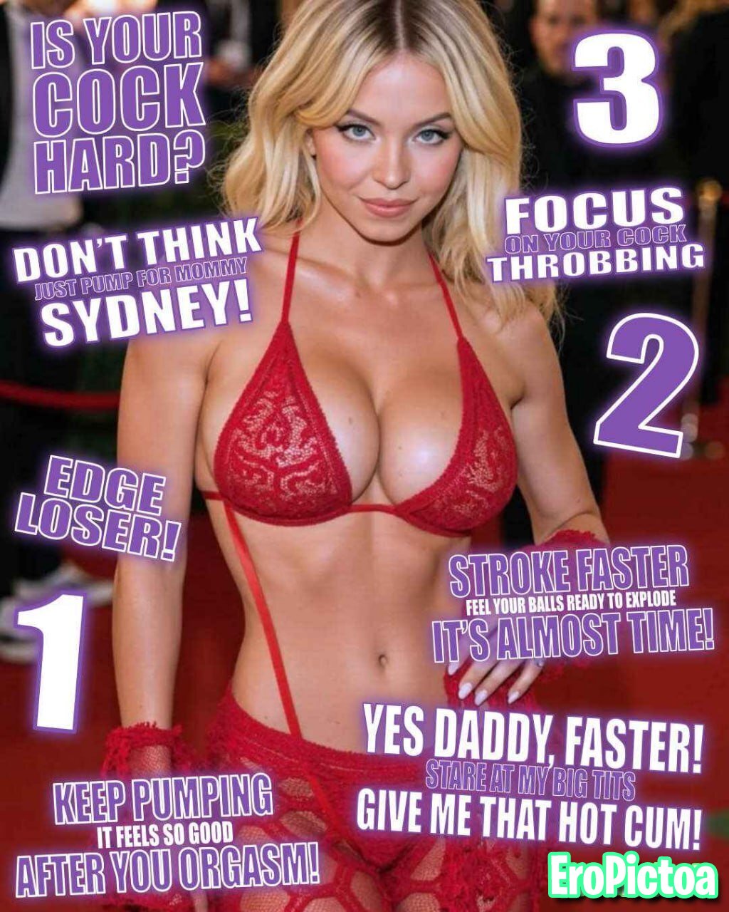 Sydney Sweeney Captions photo featuring sexy