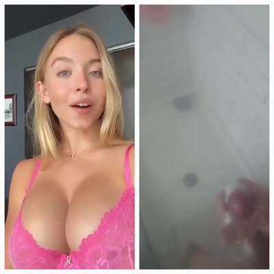 Thumbnail for Sydney Sweeney Shower Huge Cumshot