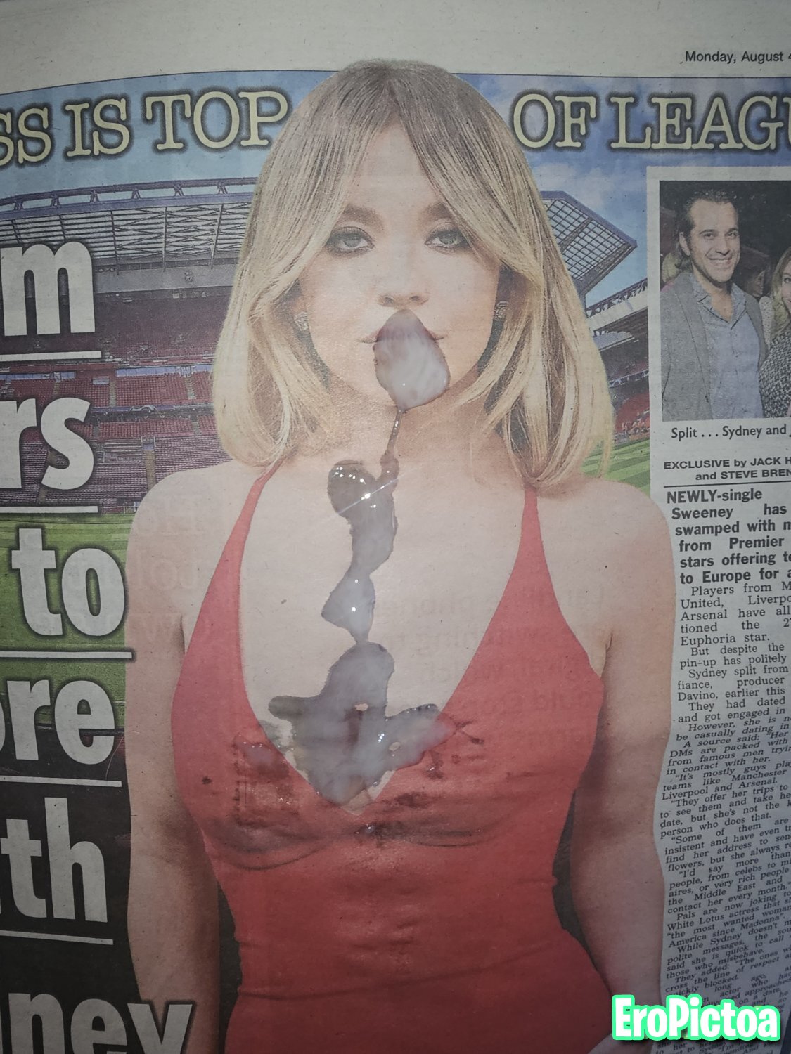 Sydney Sweeney photo featuring Newspaper