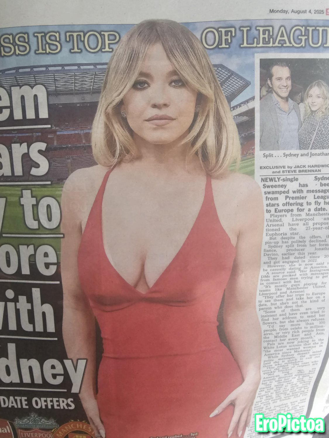Sydney Sweeney photo featuring Newspaper