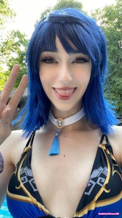 Thumbnail for Yelan Swim Suit Slut Genshin Cosplay Tiktok Whore