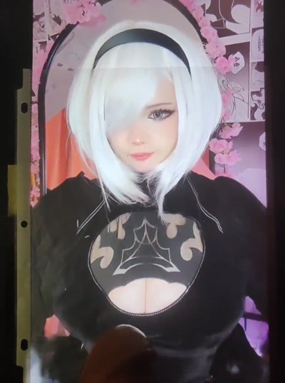 Thumbnail for Found an amazing tiktok cosplayer (2B cum tribute)