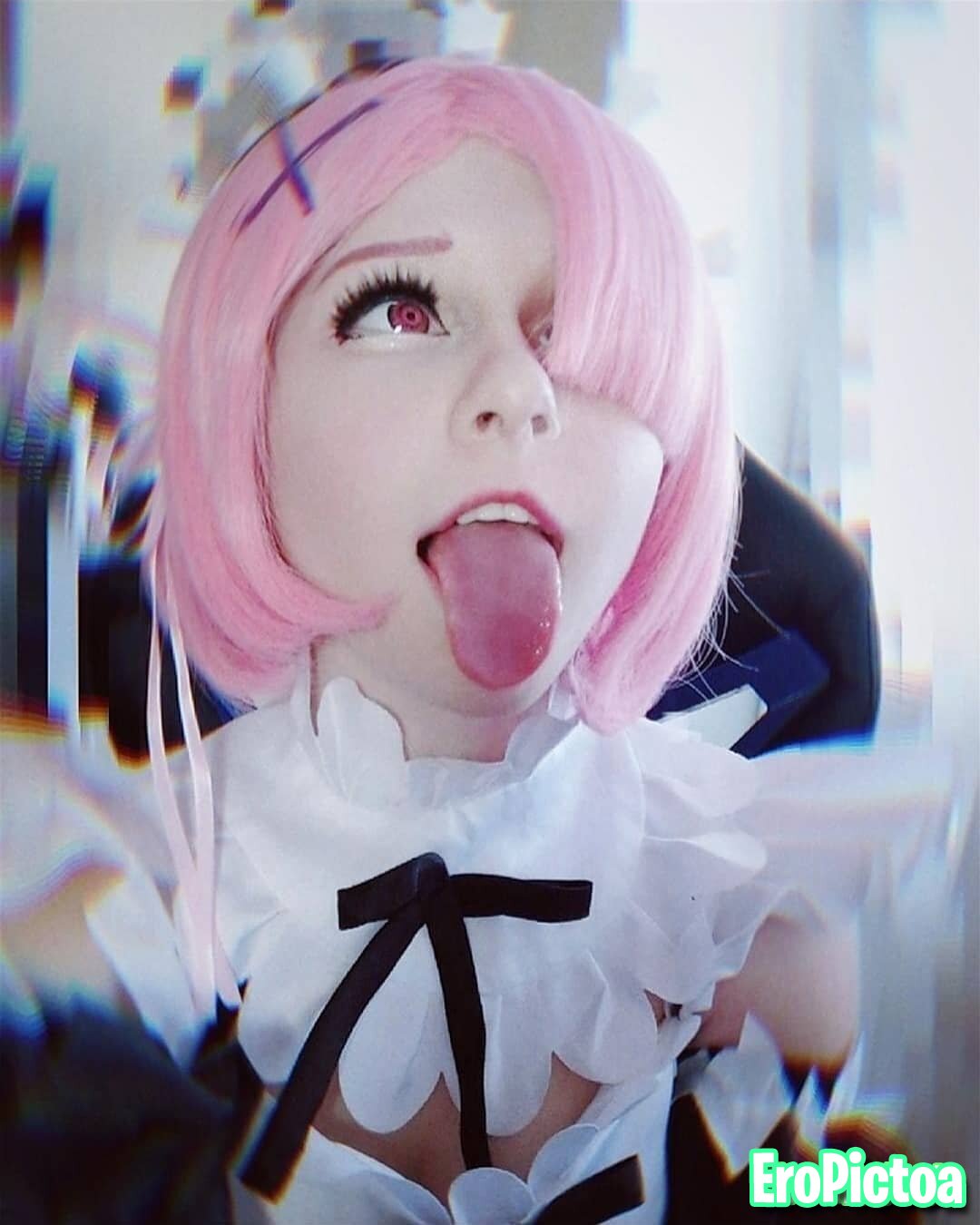 random ahegao assortment photo featuring tongue