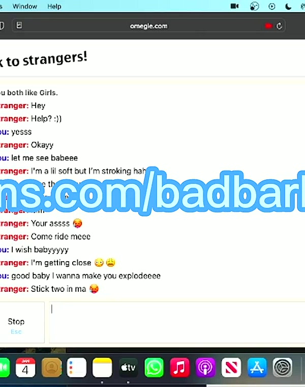 Thumbnail for blonde teen fucks herself on omegle for older men