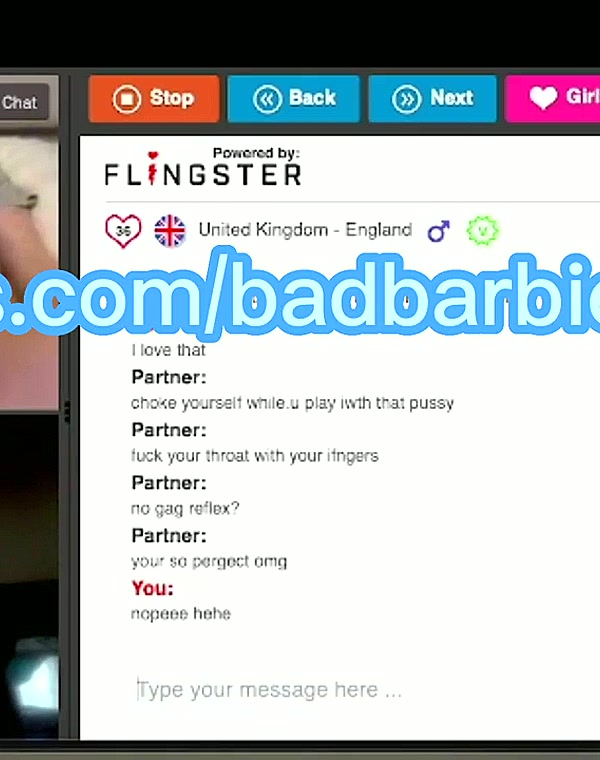 Thumbnail for petite blonde teen fingers herself for men on omegle