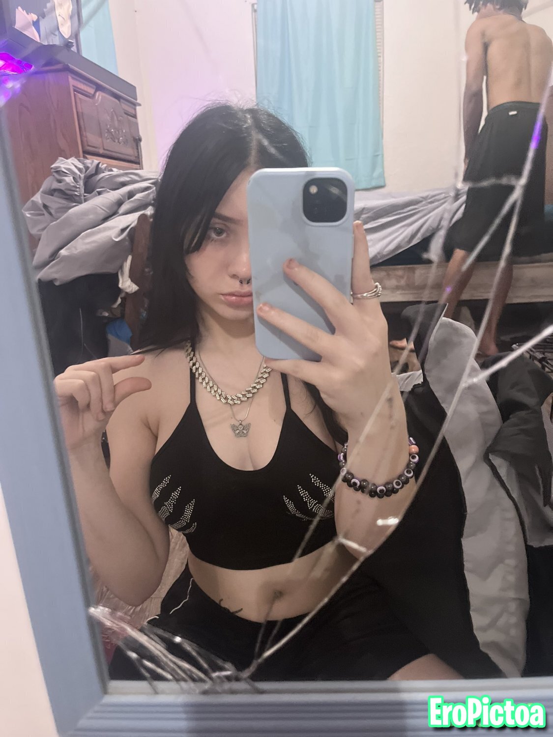 Submitted Goth Webslut Miah photo featuring Fucked