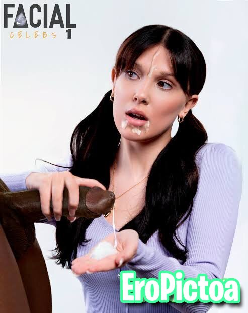 Millie BB cum face compilation photo featuring Small tits