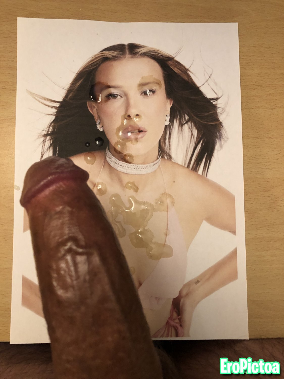 Millie Bobby Brown Jizzed Tribute photo featuring wanking cock - Part 6 Millie Bobby Brown Jizzed Tribute photo featuring wanking cock - Part 6