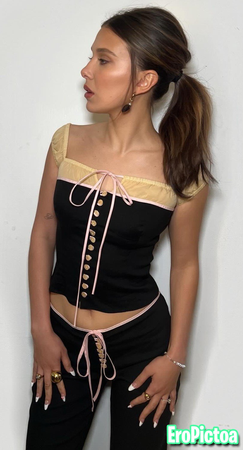 Millie Bobby Brown cum photo featuring Celebrity - Part 2