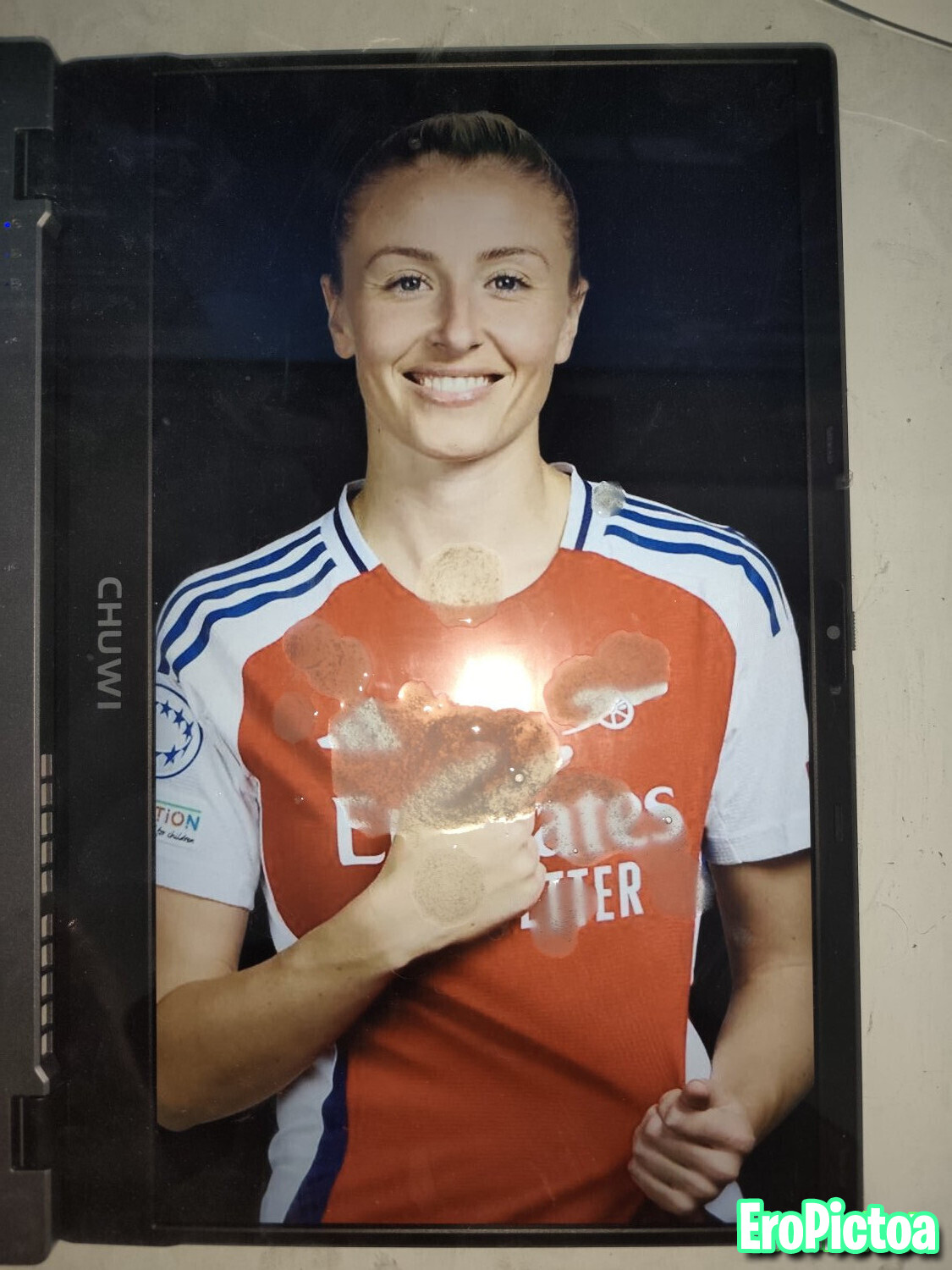 Arsenal player Leah Williamson cumtribute photo featuring Jerktribute - Part 7
