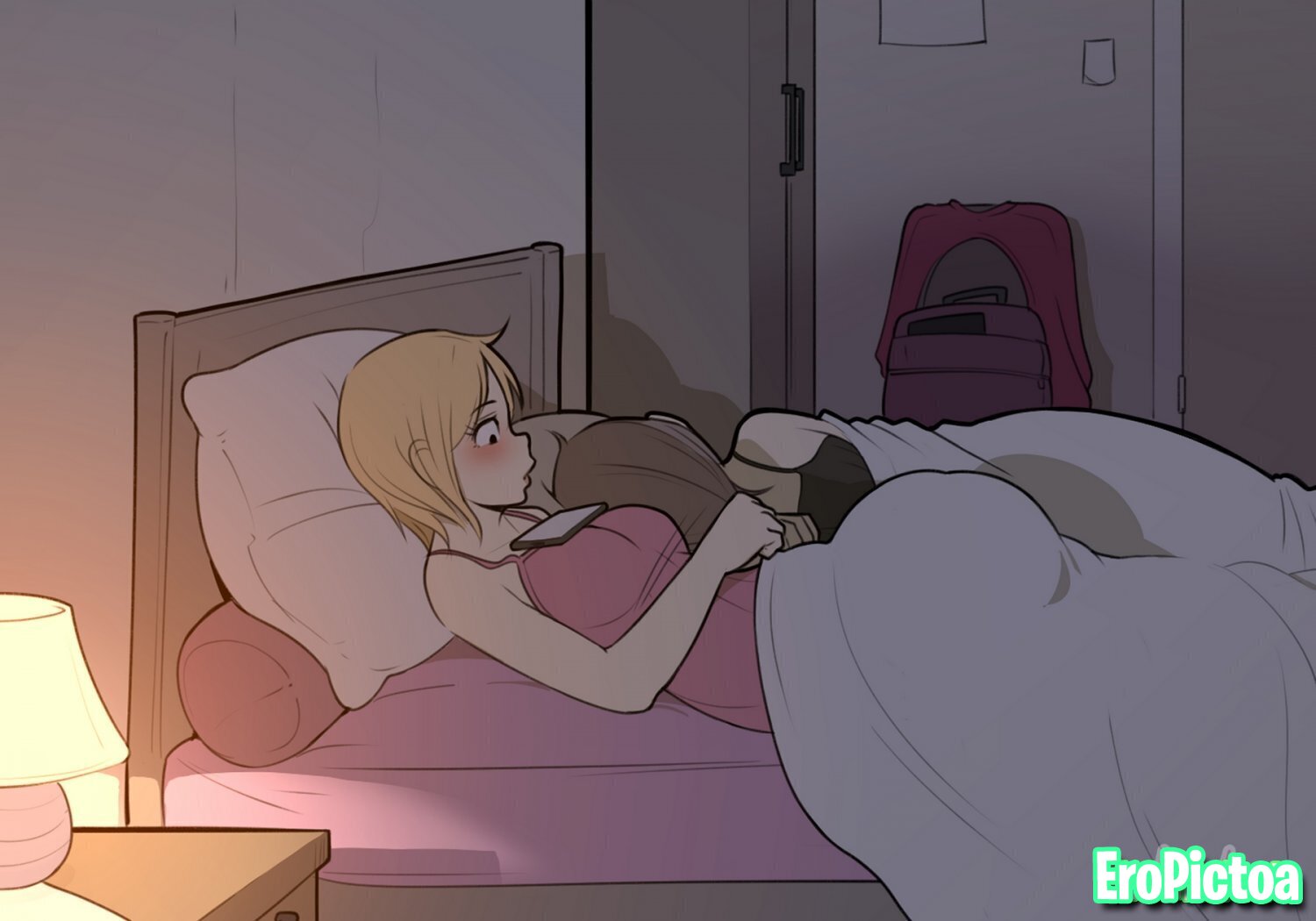 Nessie Sexting Alice At Night - Lewdua photo featuring Masturbate