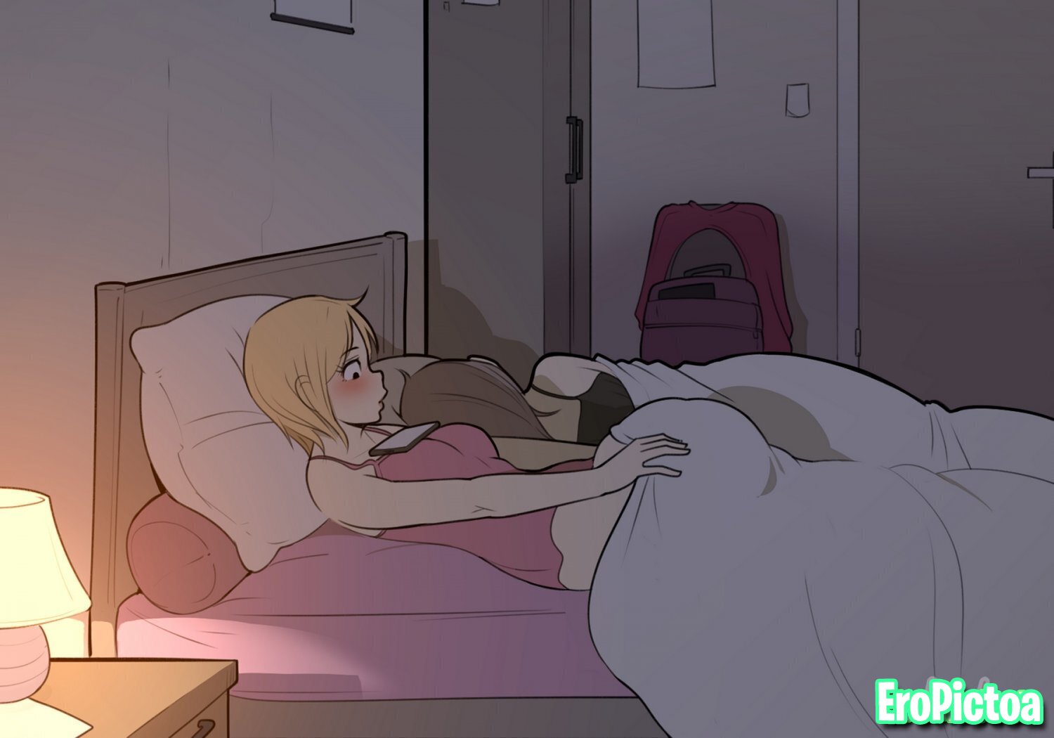Nessie Sexting Alice At Night - Lewdua photo featuring Solo