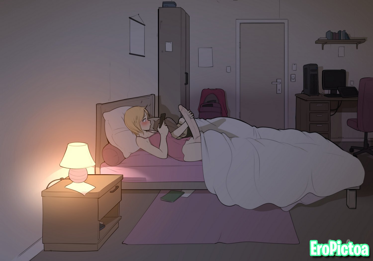 Nessie Sexting Alice At Night - Lewdua photo featuring Alice