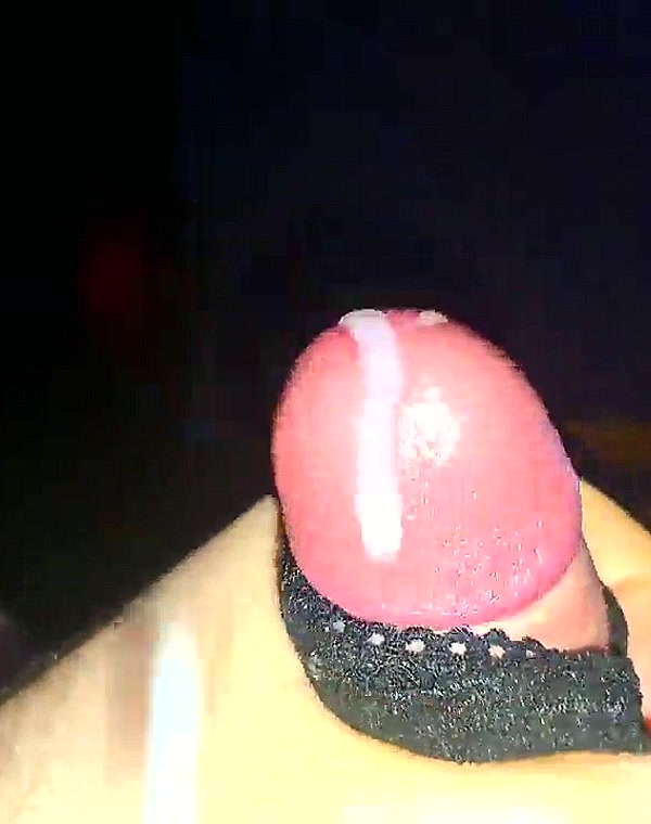 Thumbnail for Jerking with panties. Huge cum loads on ex girlfriend's panties. Cum spray