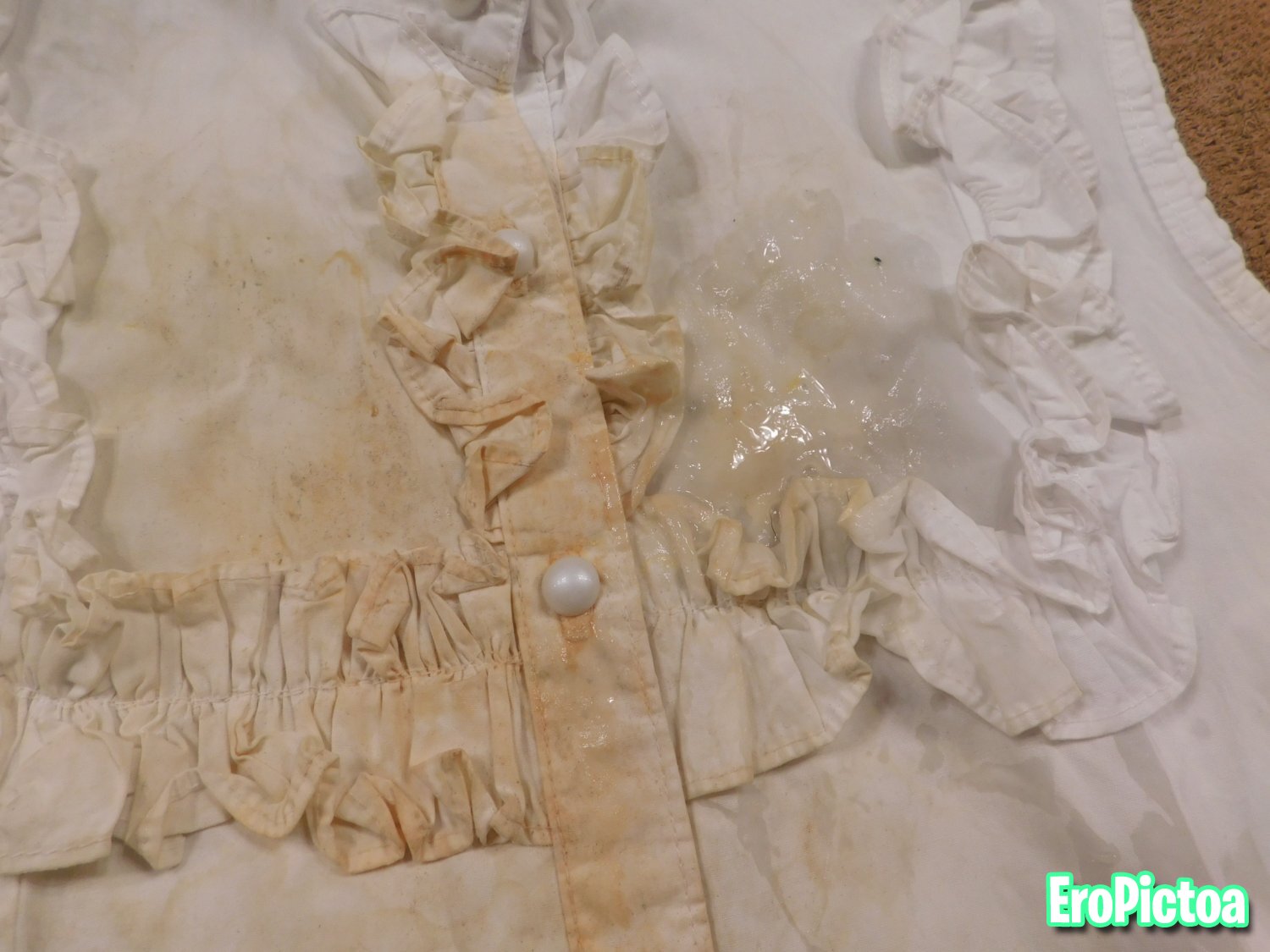 Blouse Bukkake 02 photo featuring cum on clothes - Part 18