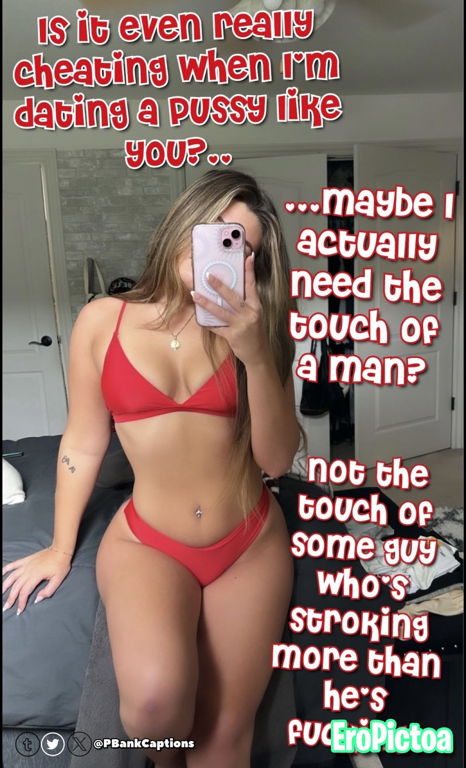 Gooner Captions 4 photo featuring Horny