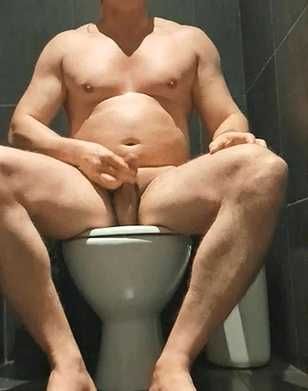 Thumbnail for Foot fag with warm sweaty stinky feet, gooning for cock in public toilet (part 2).