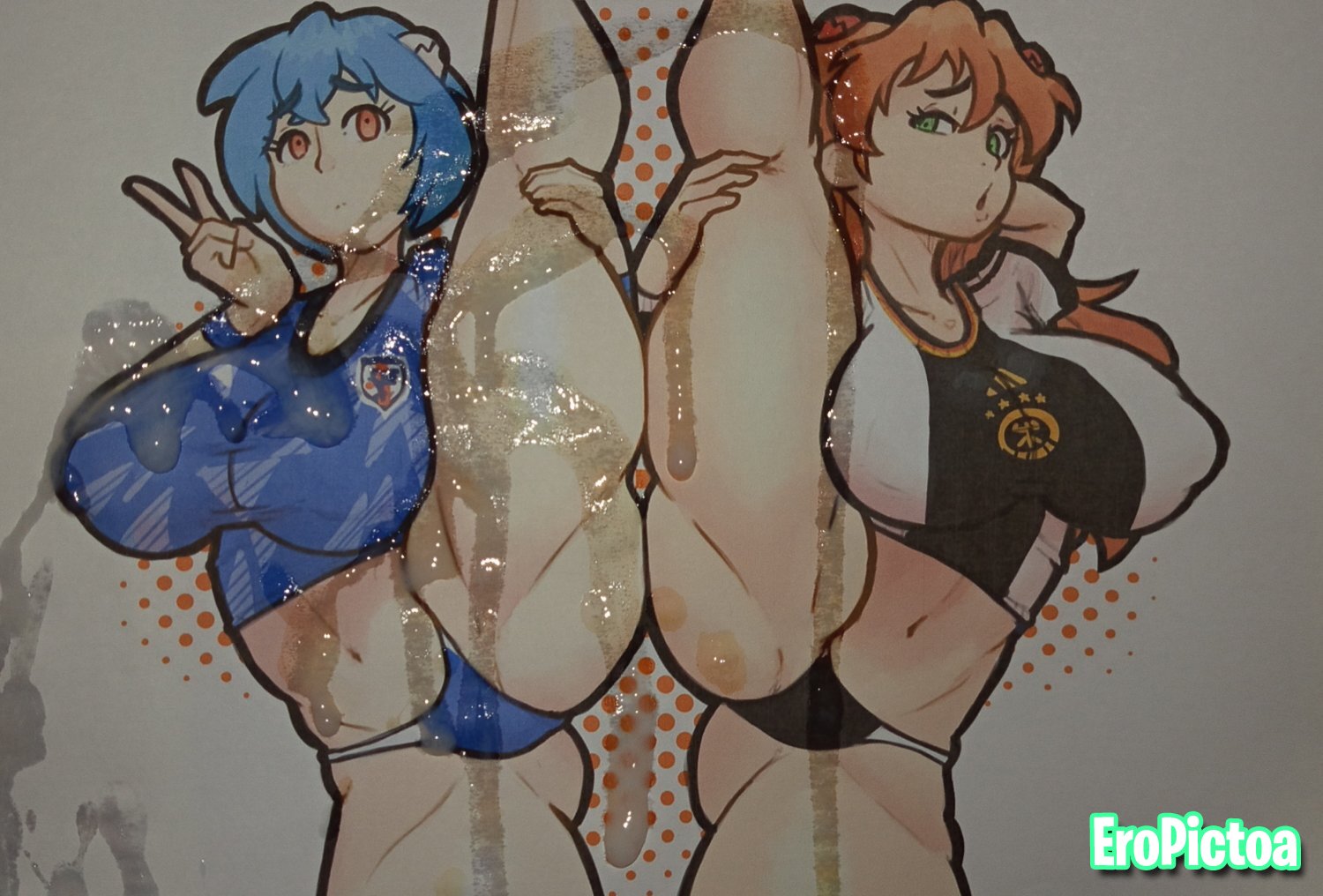 Rei & Asuka # SOP Cum Tribute [Neon Genesis Evangelion] photo featuring cum tribute - Part 3