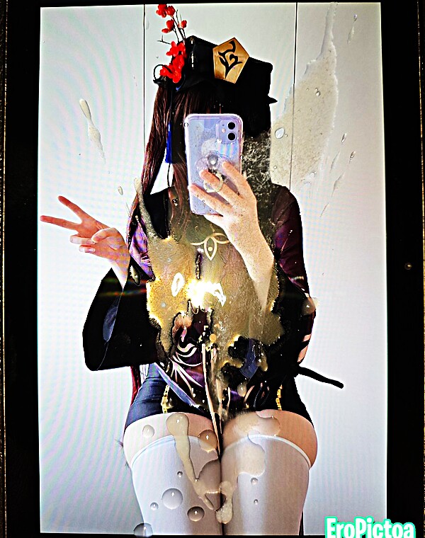 Thumbnail for #021 Cumtribute to Kuroecos as Hu tao (request)