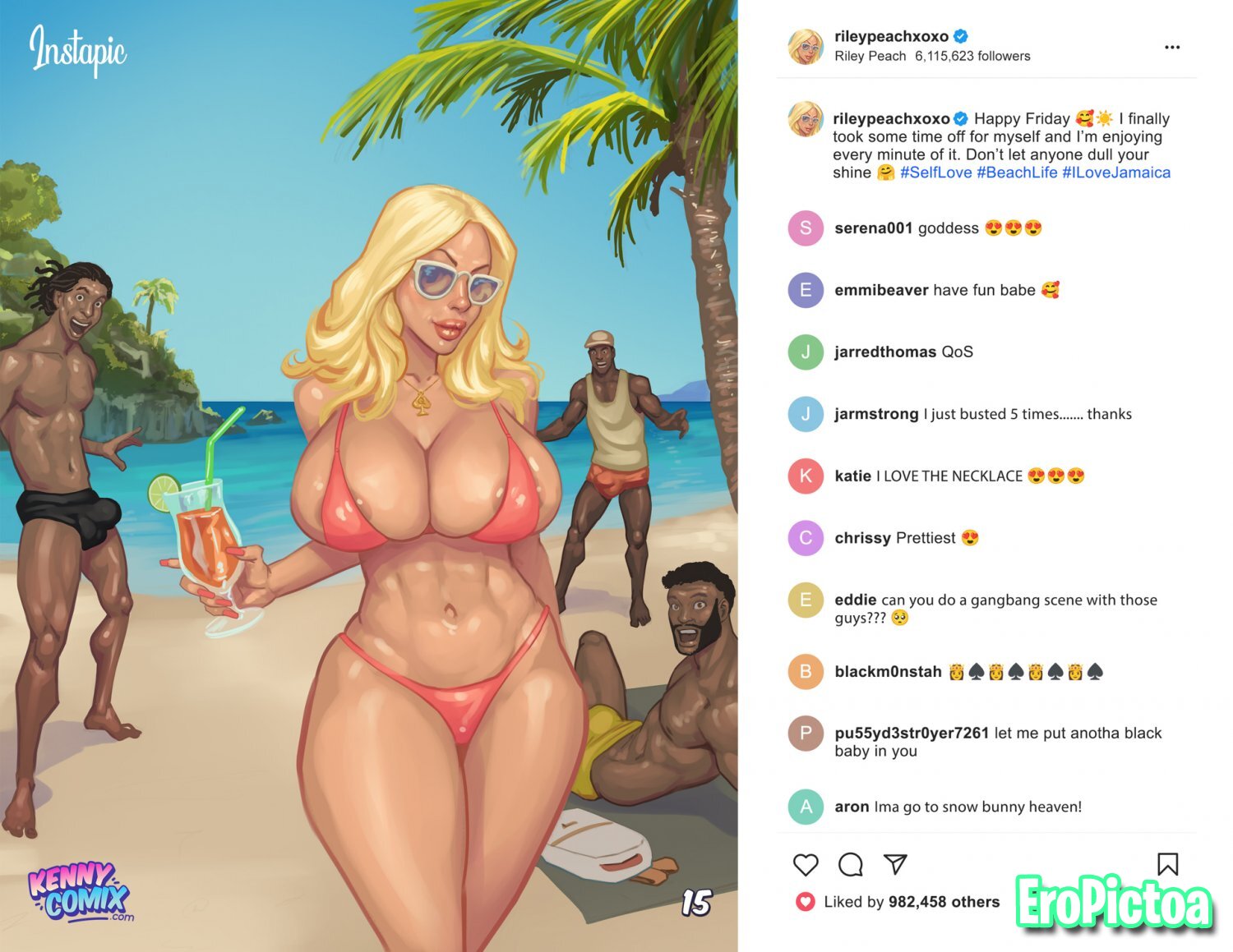 [comic] thirst trap photo featuring hugecock - Part 37