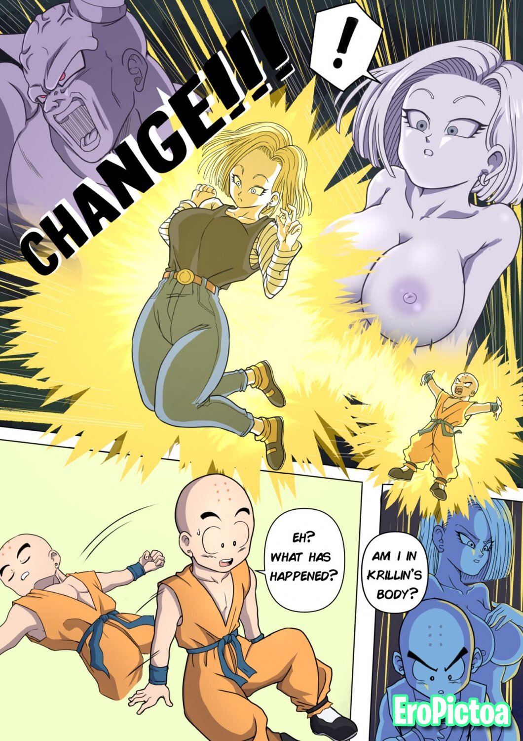 DBZ Hentai Comic Body Change photo - Part 2