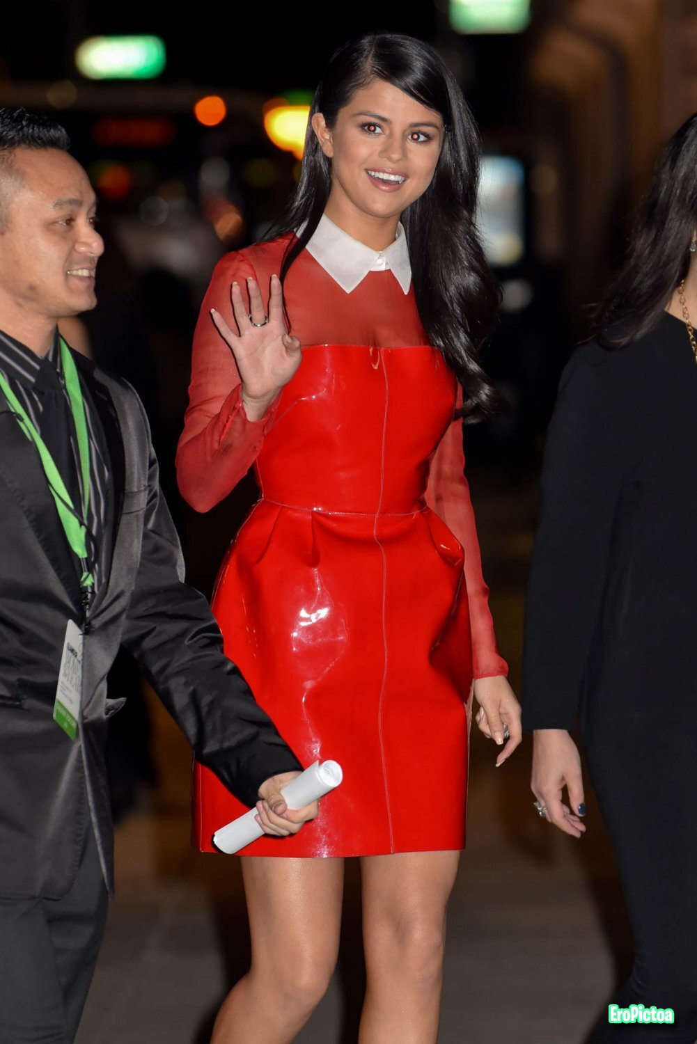 Selena in PVC photo featuring latex