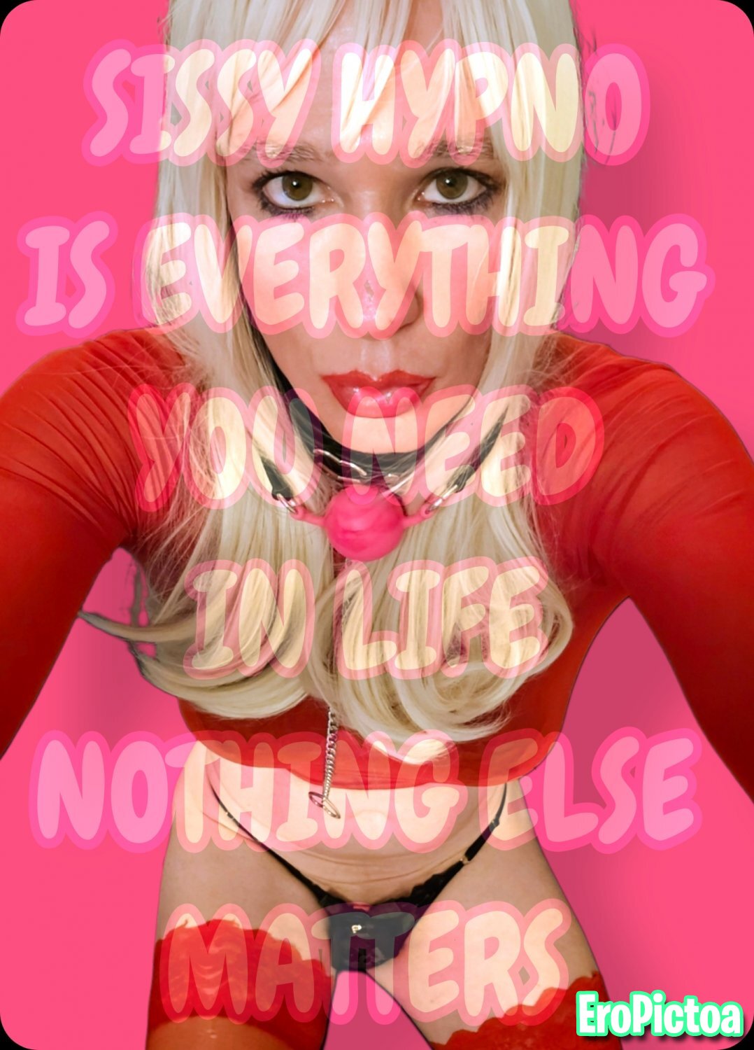 Shelby Swallows Sissy Captioned photo featuring Trans