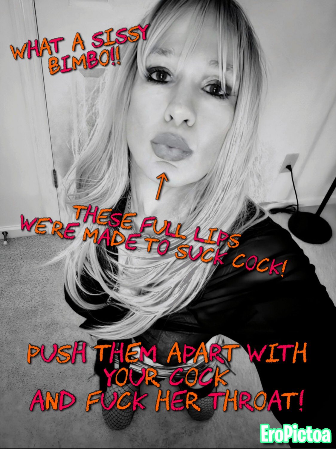 Shelby Swallows Sissy Captioned photo featuring Bimbo