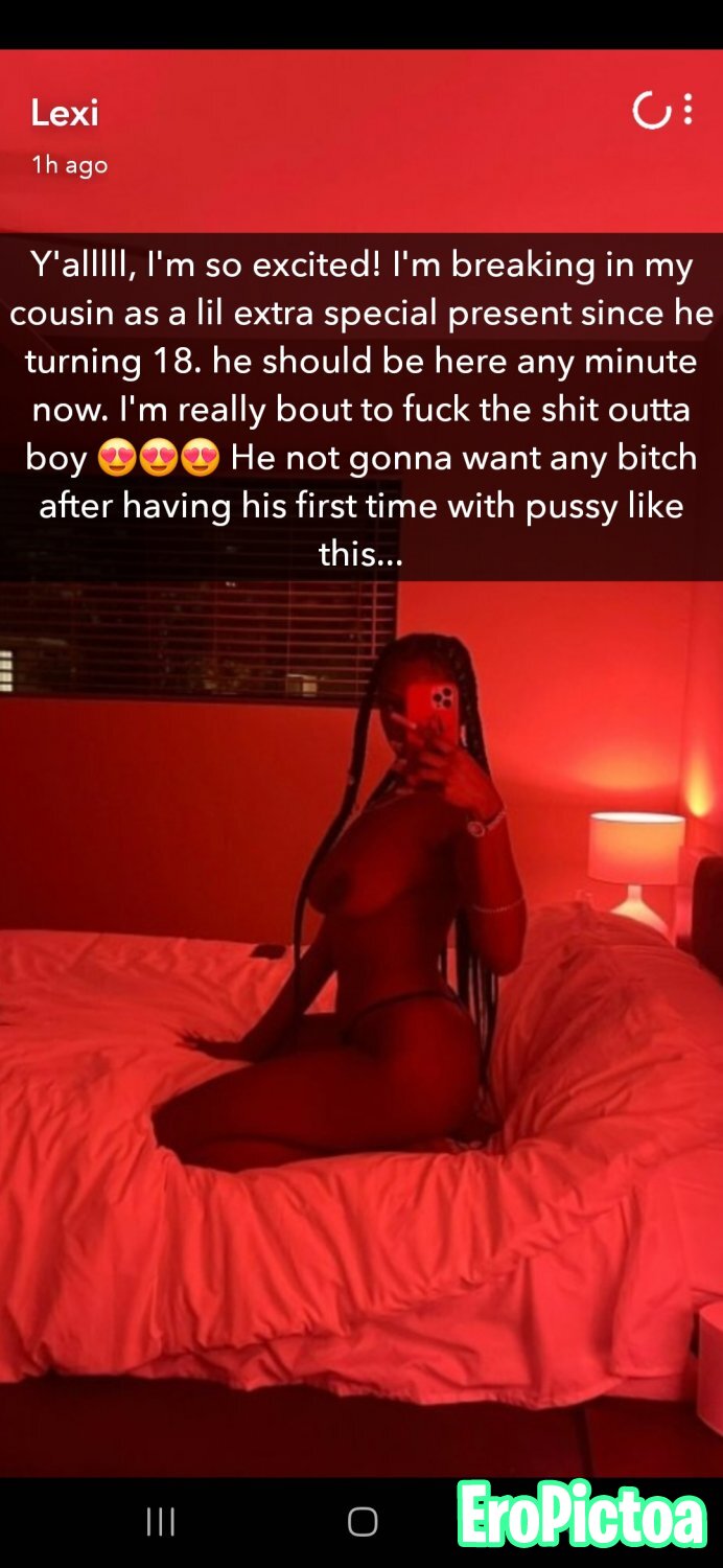 Black / Ebony Incest Captions photo featuring Teasing - Part 4