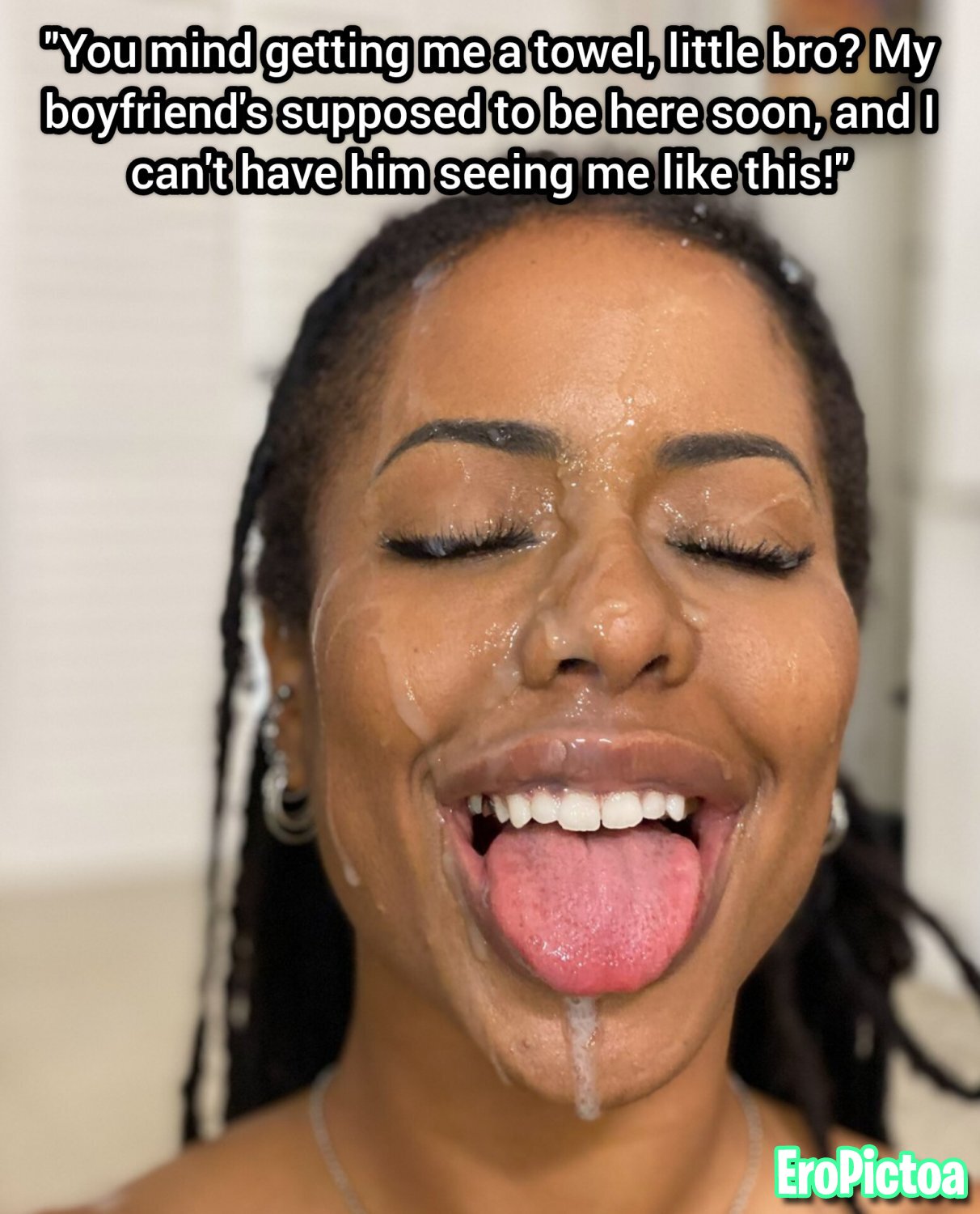 Black / Ebony Incest Captions photo featuring Beach - Part 5