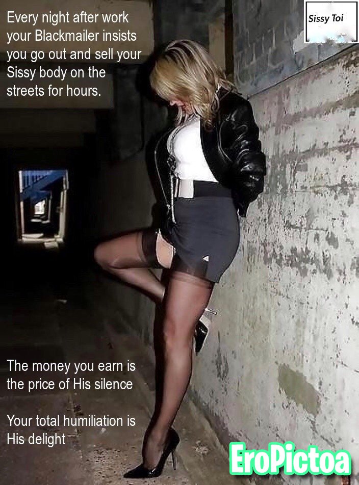 Sissy prostitute hooker caption photo featuring Sissy