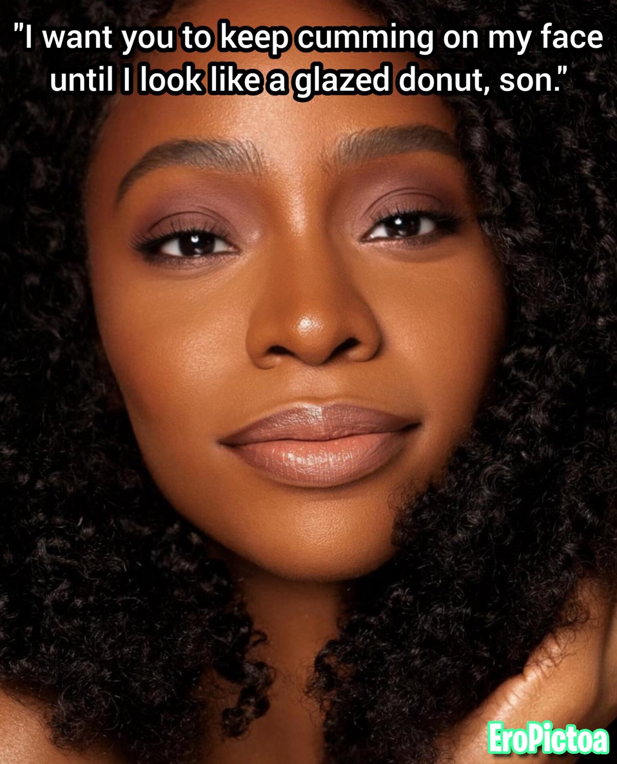 Black / Ebony Incest Captions photo featuring Dark areolas - Part 9
