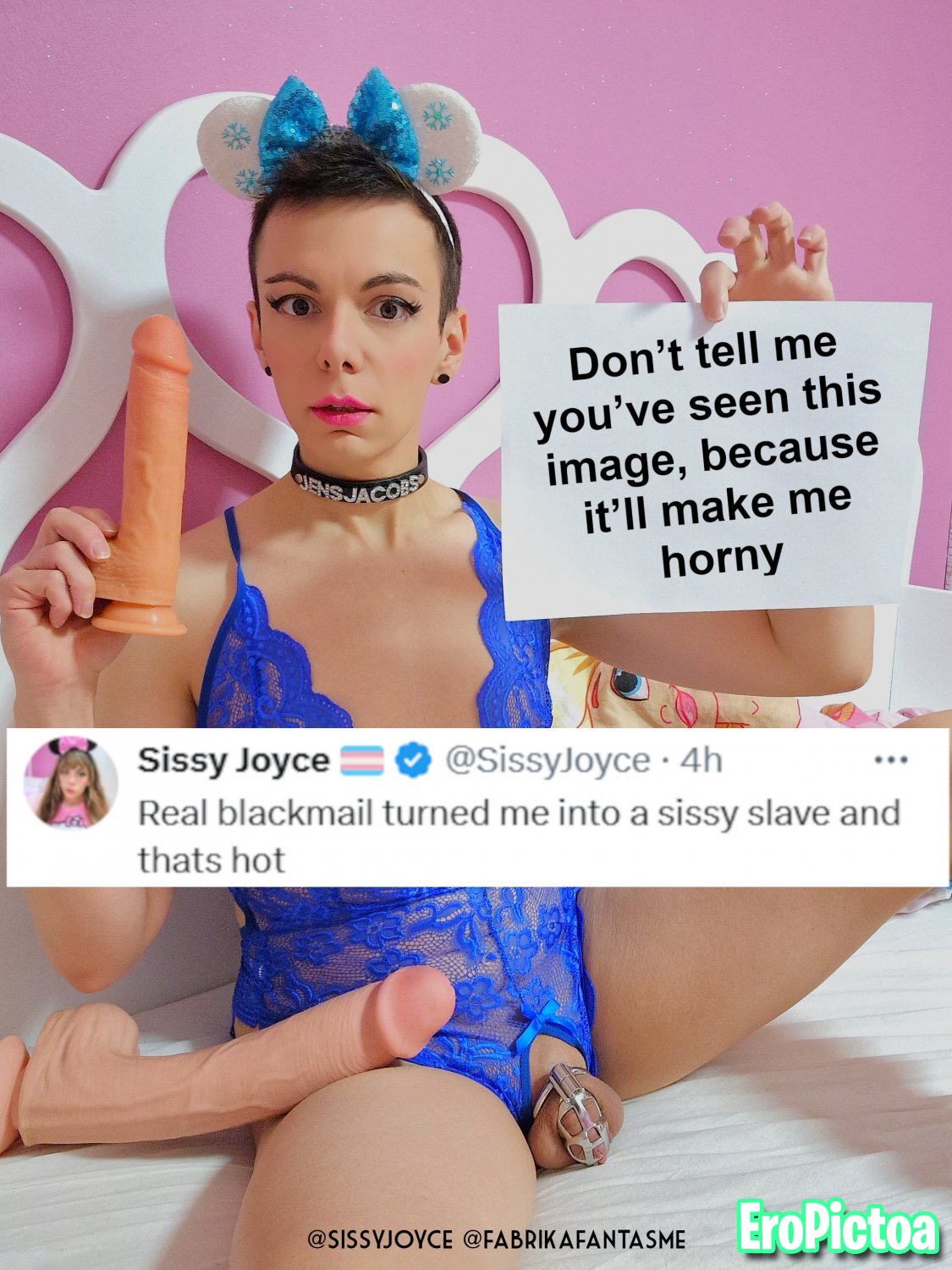 My sissy captions for Sissy Joyce photo featuring sissyslut