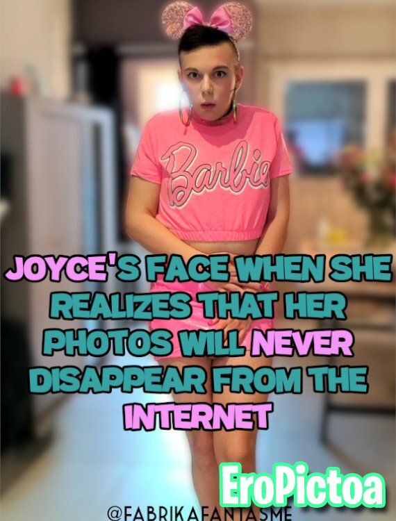 My sissy captions for Sissy Joyce photo featuring exposure