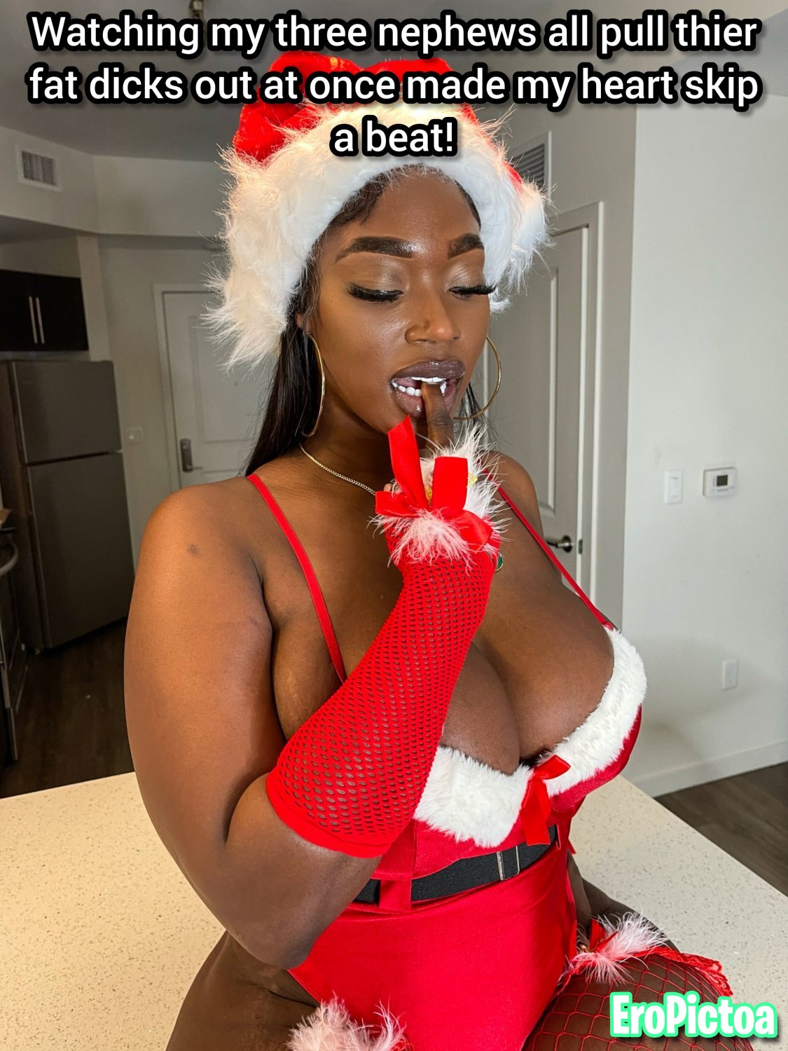 Christmas Incest Captions photo featuring Pornstar