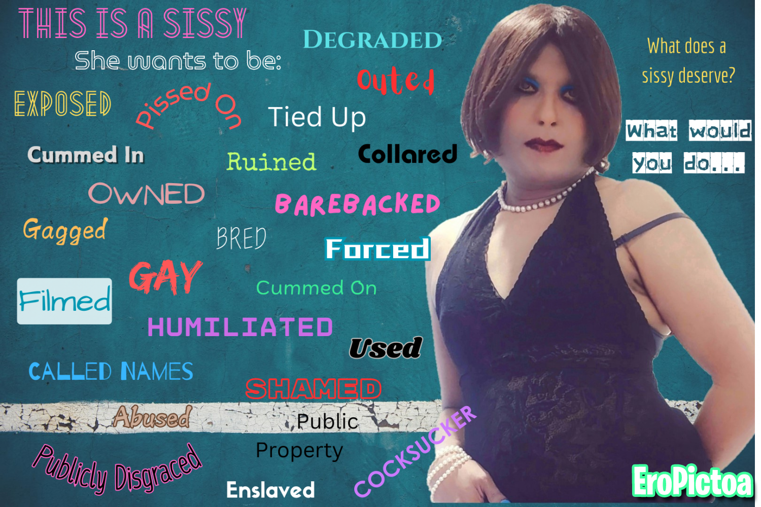 Sissy Captions: Caught & Exposed Collections (full consent given by this sissy to post/expose her) photo featuring sissy prostitute - Part 18