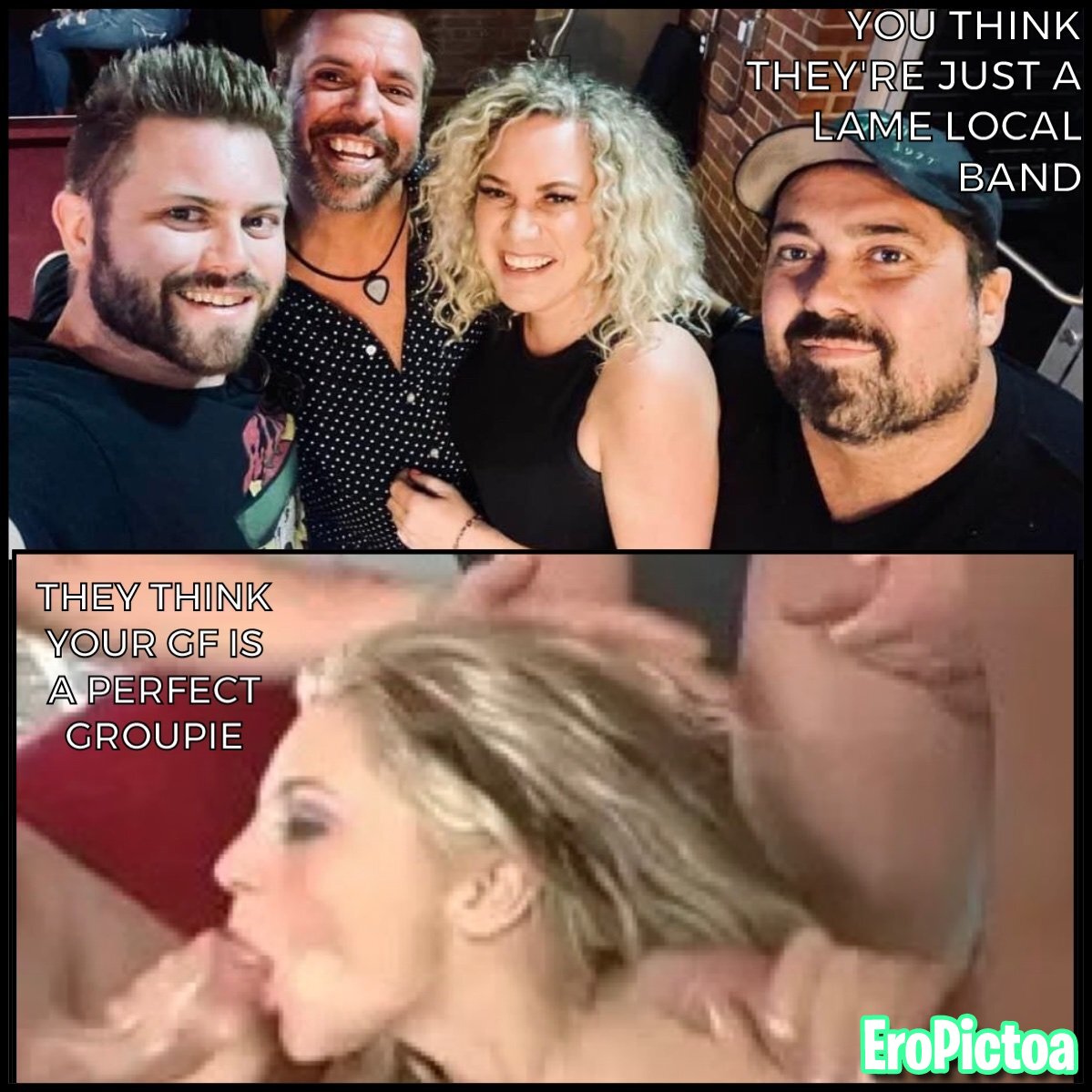 cheating blonde slut gf caption photo featuring caption - Part 1