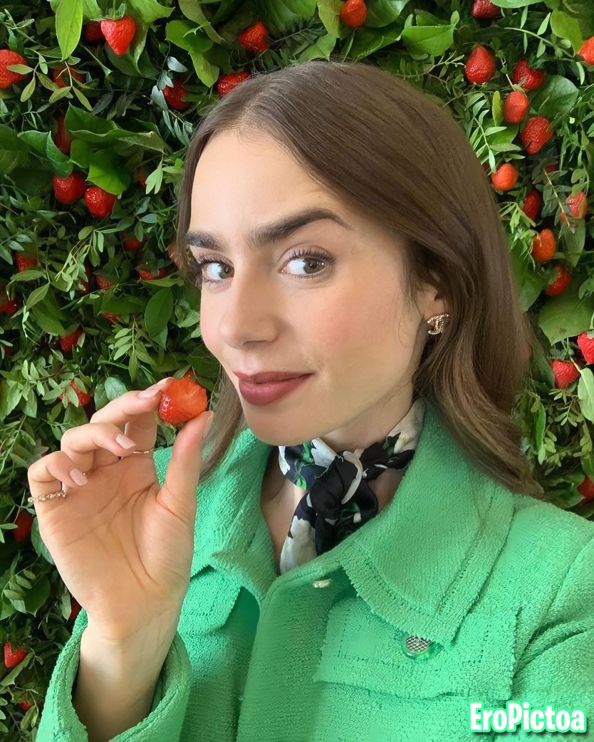 Lily Collins - CEI Captions photo featuring CEI Captions