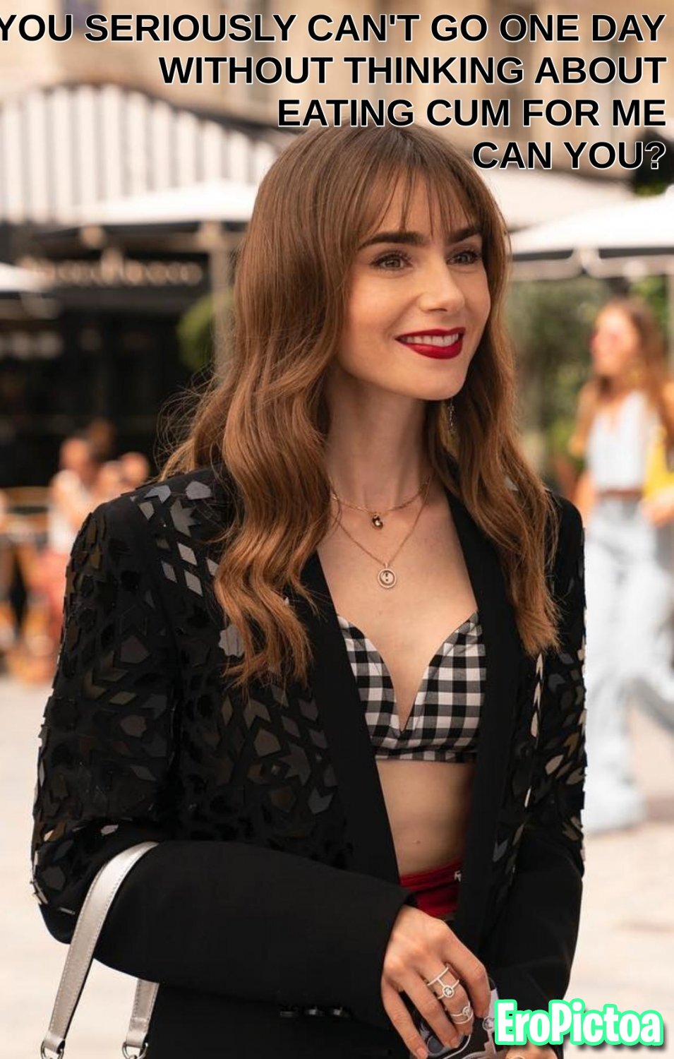 Lily Collins - CEI Captions photo featuring Lily Collins