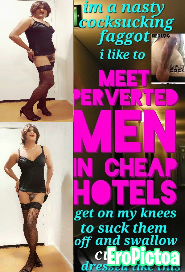 Sissy Slut Captions photo featuring cocksucker - Part 4