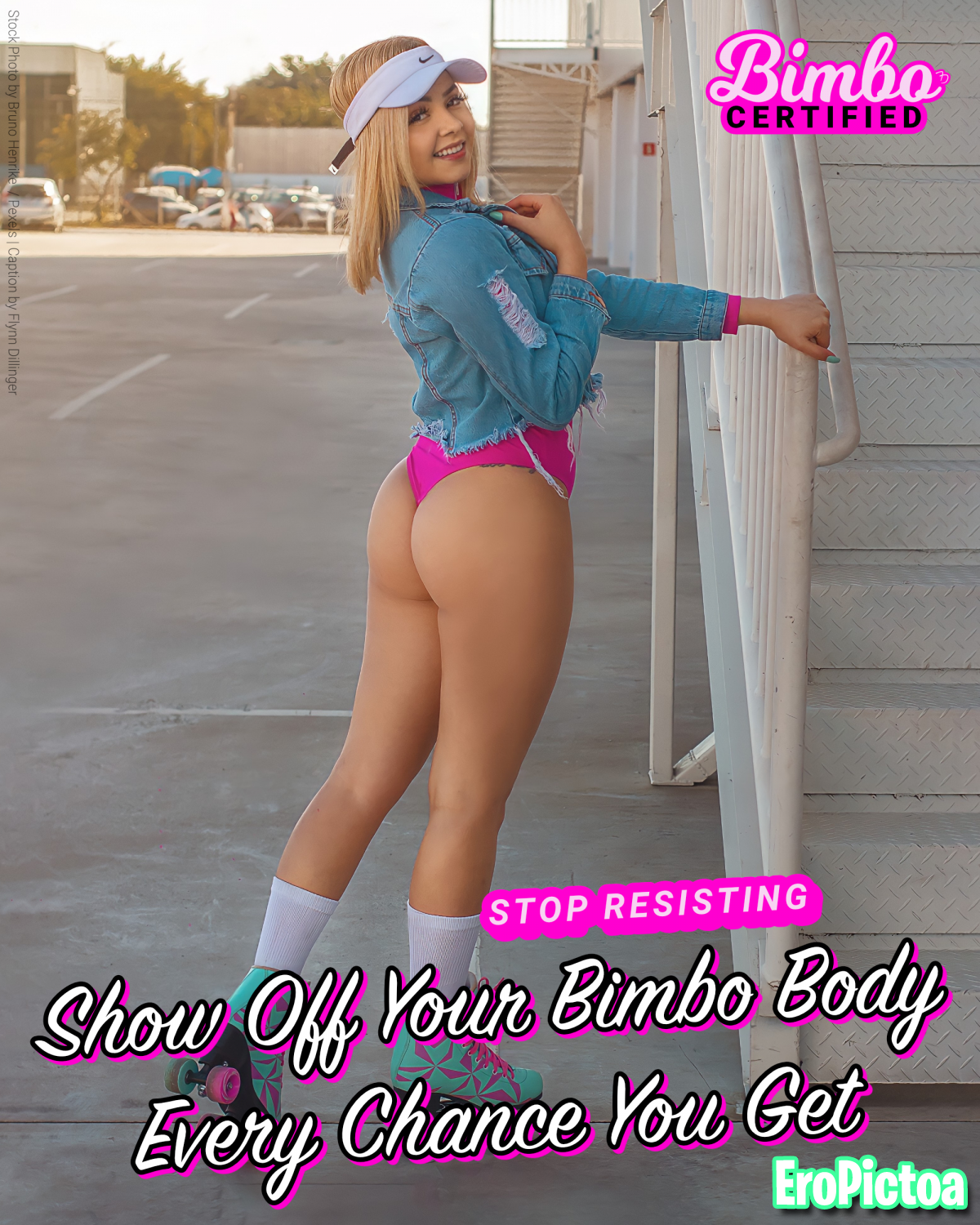 Bimbo Captions photo featuring bimbo encouragement - Part 10