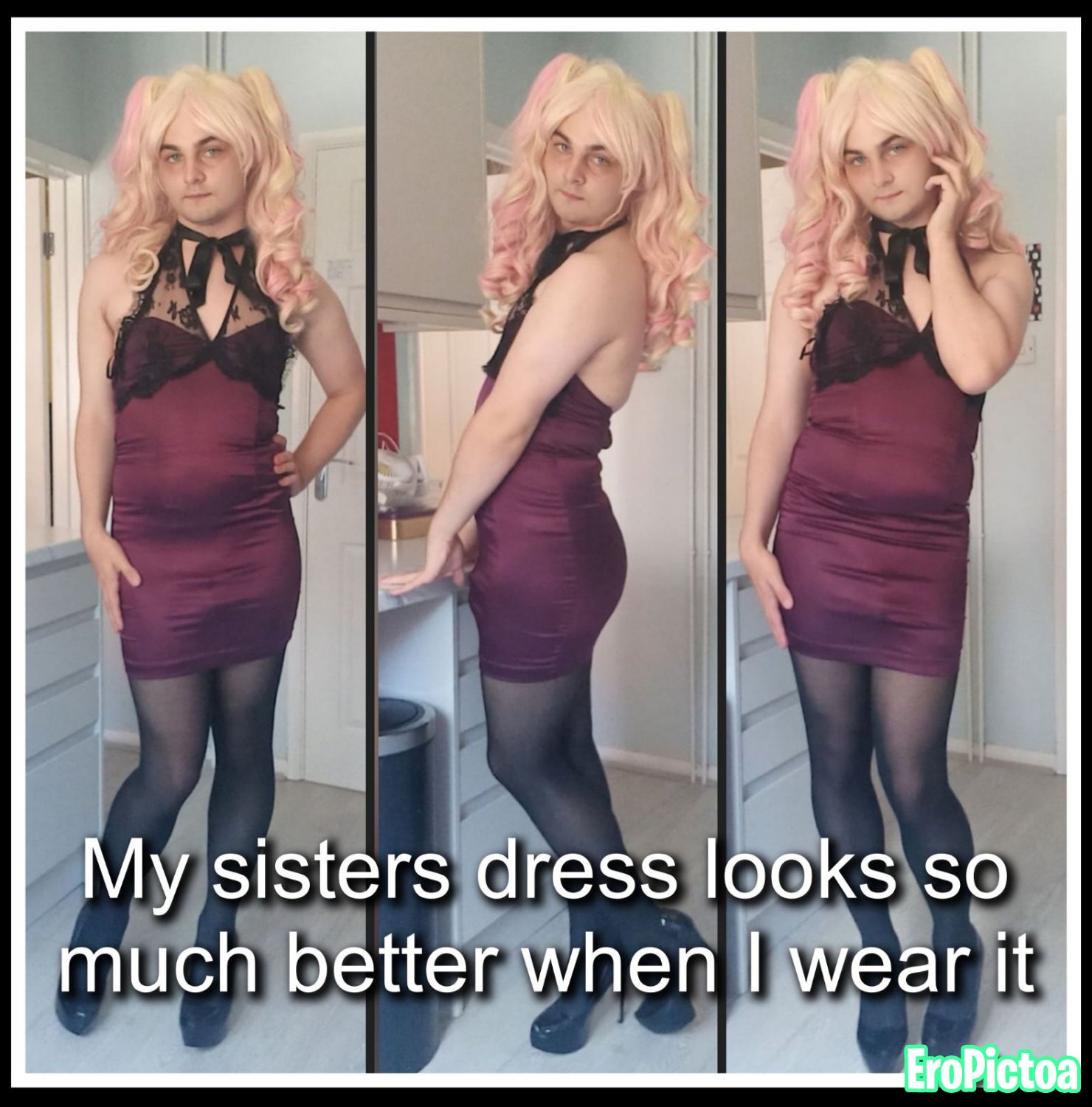 Sissy Aimee captioned photo featuring femboy - Part 2