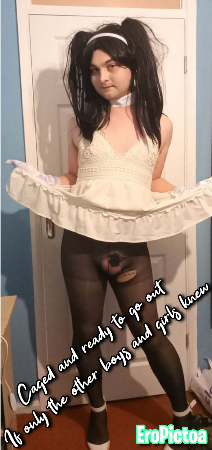 Sissy Aimee captioned photo featuring Crossdresser - Part 31