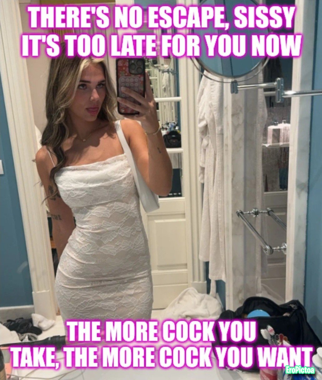 Sissy captions 3 photo featuring Faggot